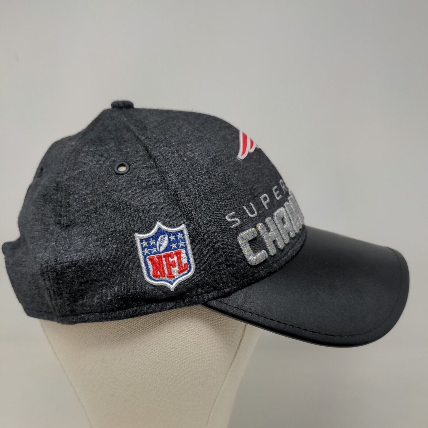 New Era 9 Forty Men's Strapback Hat Gray Super Bowl Lii 52 New England Patriots