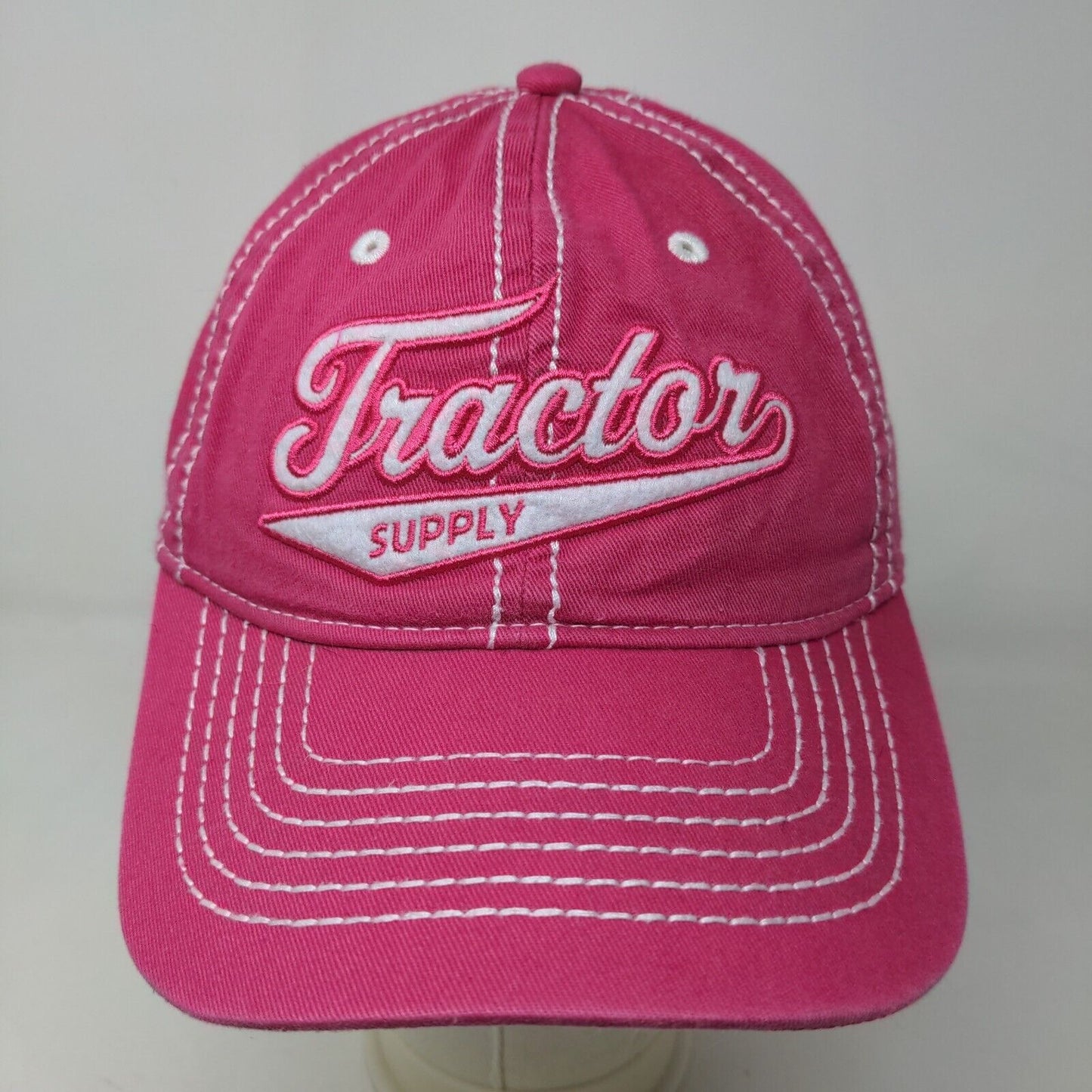 Tractor Supply Women's Slideback Hat Pink OSFM Embroidered Logo