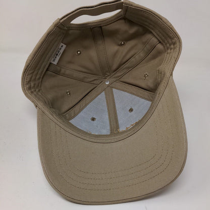 Lands' End Men's Strapback Hat Tan Size OS Embroidered Logo Hopscotch Air