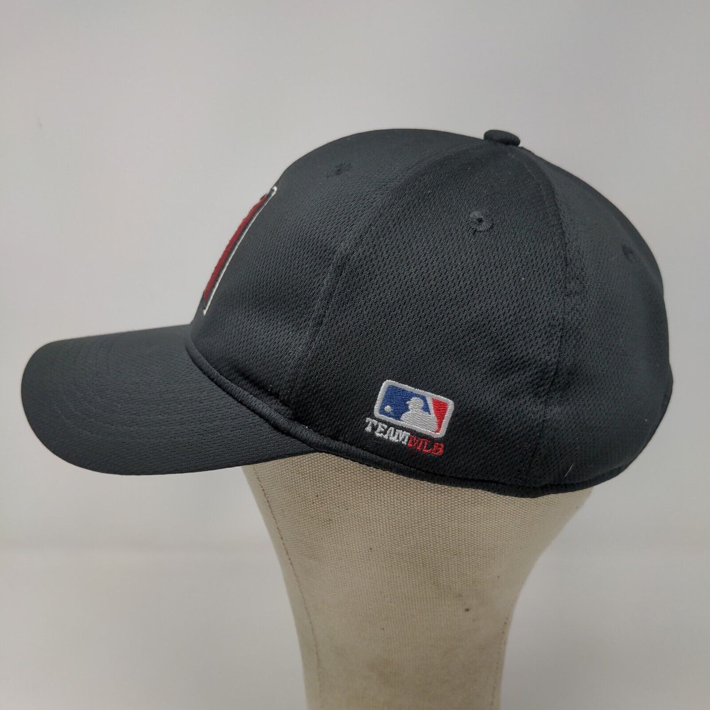 Team MLB Men's Arizona Diamondbacks Strapback Hat Black OSFM Embroidered Logo