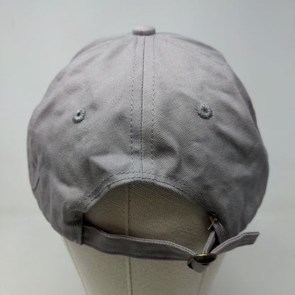 Unbranded Men's Slideback Hat Gray Adjustable 100% Cotton Embroidered Logo