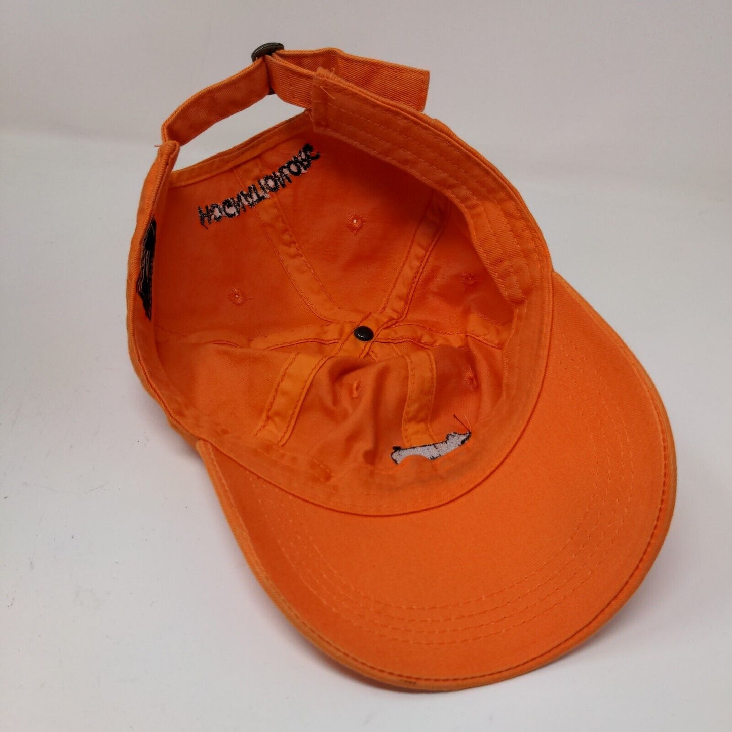 Hog Nation Men's Slideback Hat Cap Orange Size OSFM Embroidered Logo Pig