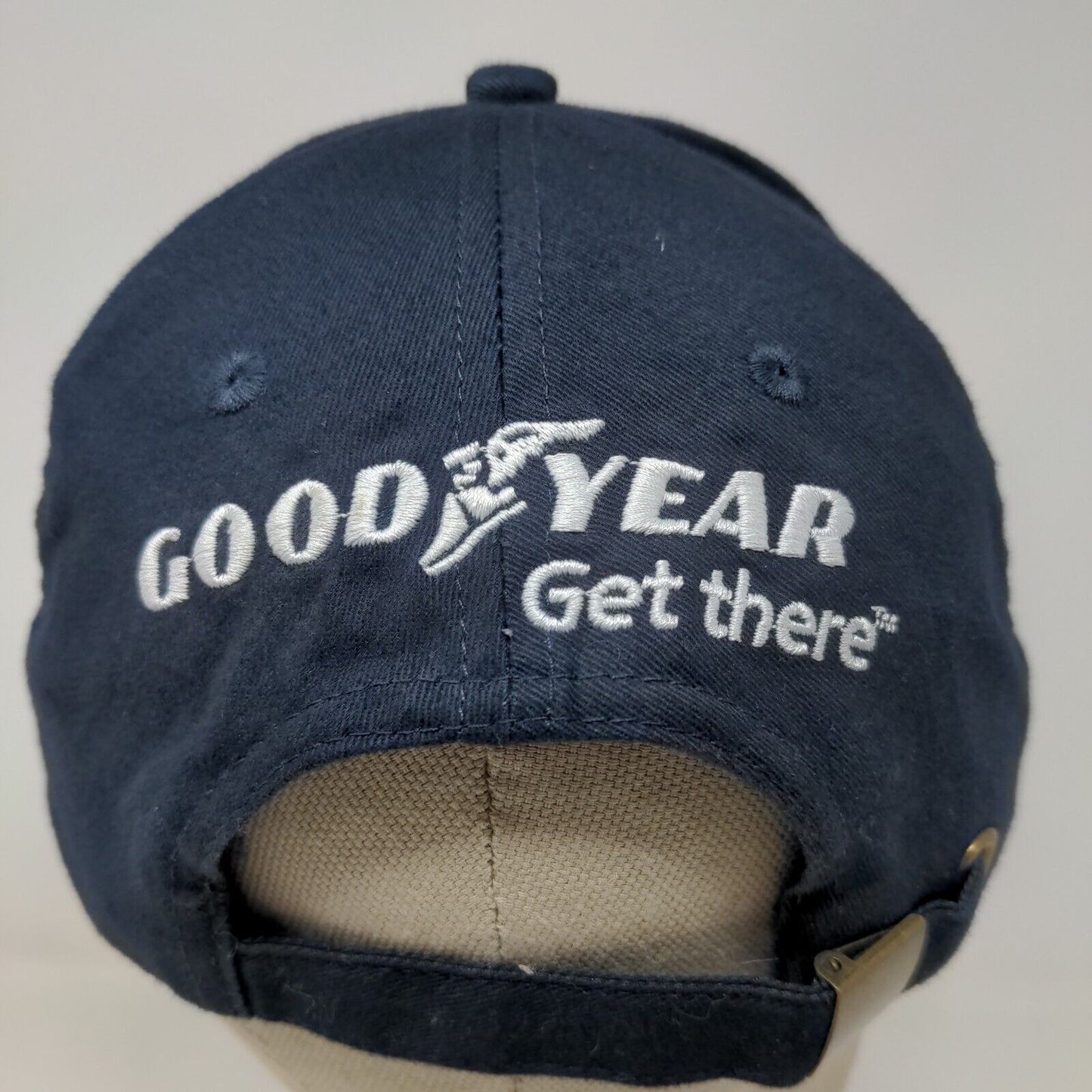 Good Guys Men's Slideback Goodyear Cap Hat 2010 Blue Adjustable Embroidered Logo