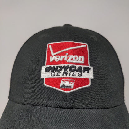 New Era Men's Verizon Indycar Series Strapback Hat Black Adjustable Embroidered