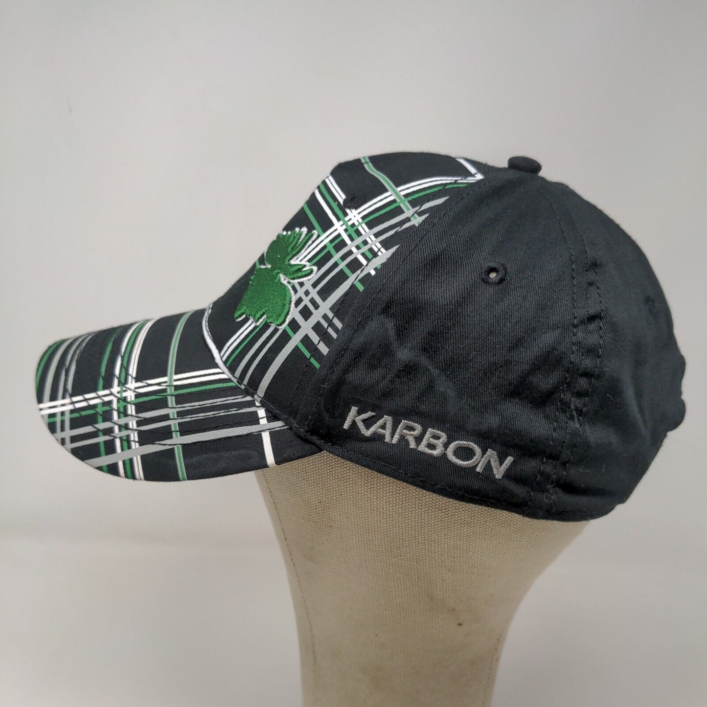 Karbon Men's Moosehead Snapback Hat Black One Size Cotton Embroidered Logo