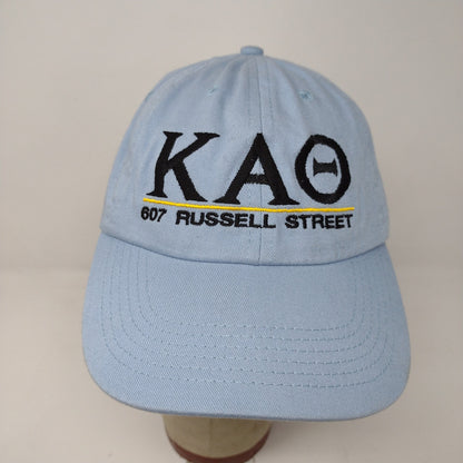 Kappa Alpha Theta Slideback Hat Embroidered Logo Blue Fraternity Sorority