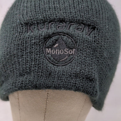 Unbranded Men's Knit Beanie Hat Cap Black Mono Sol Embroidered Logo