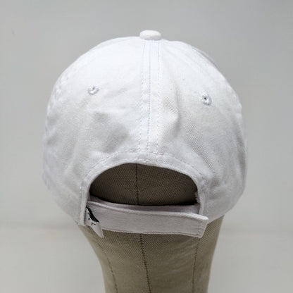 Town Talk Men's Strapback Clover Meadows Golf Course Hat White Adjustable
