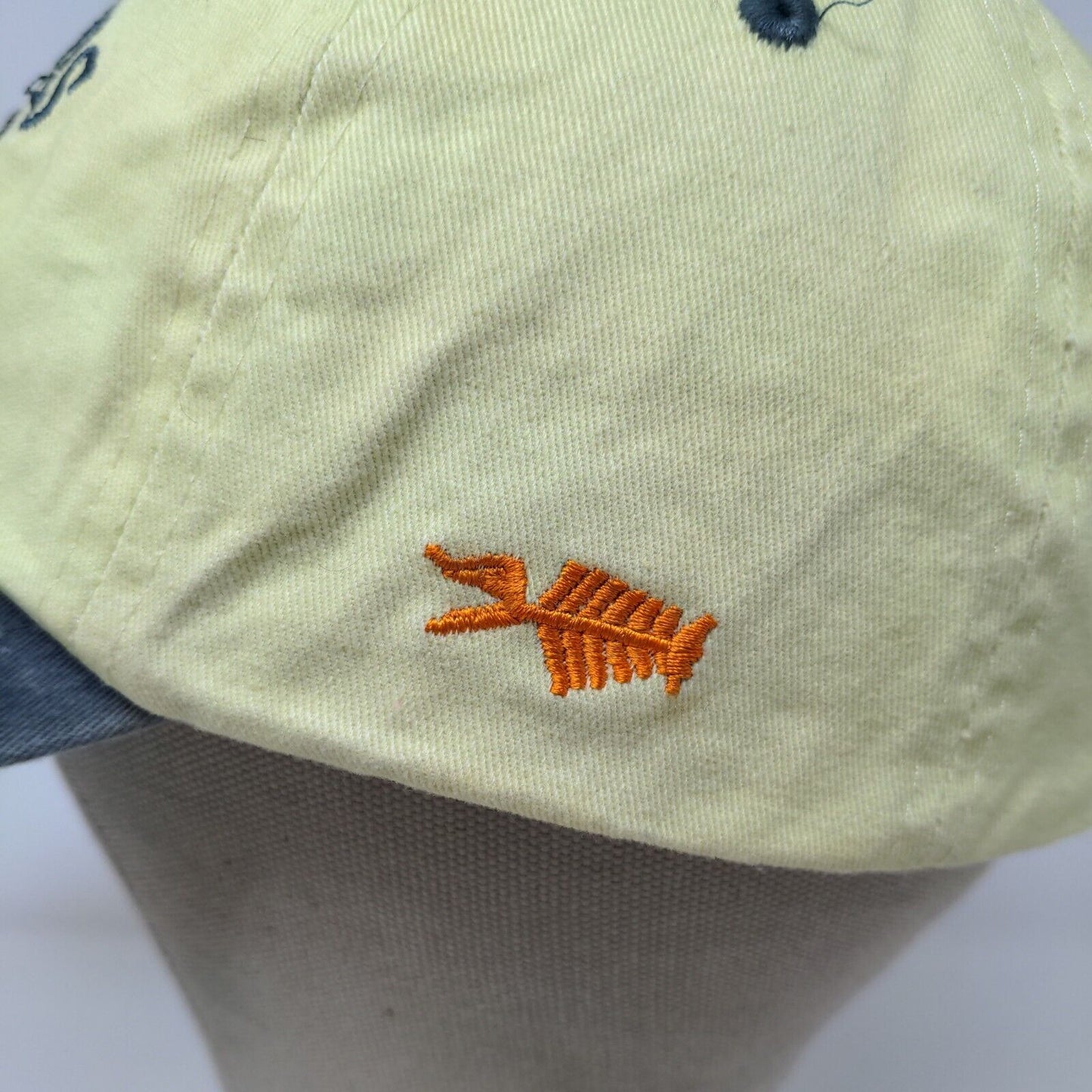 St. Thomas U.S. Virgin Islands Strapback Hat Yellow Adjustable Embroidered Logo