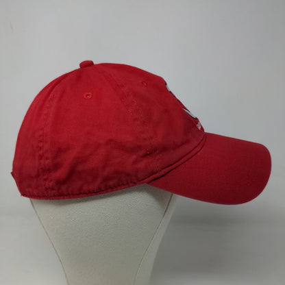 Cornell University Men's Strapback Hat Red Adjustable Embroidered Logo