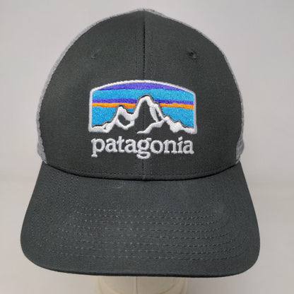 Patagonia Men's Snapback Mesh Back Hat Gray Adjustable Embroidered Logo