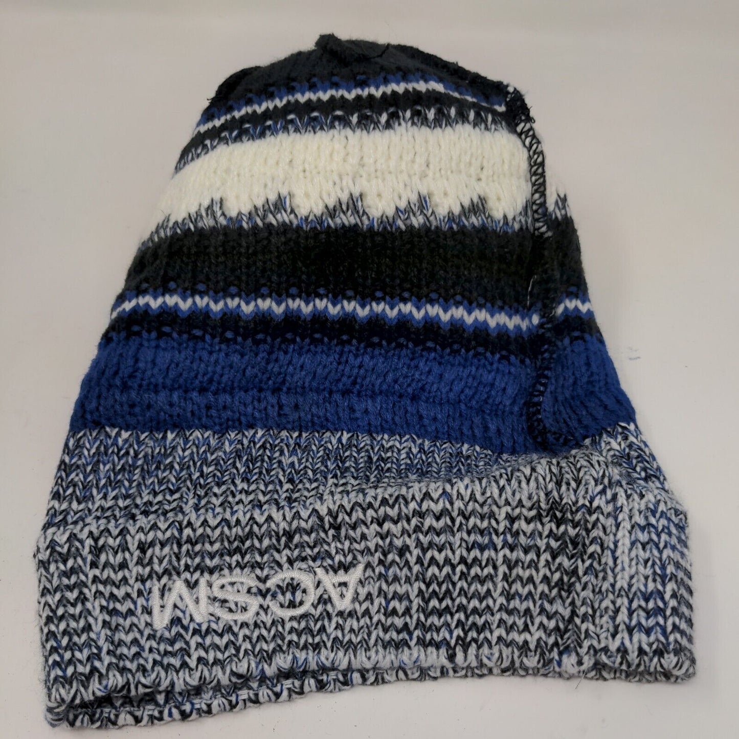 Sport-Tek Men's ACSM Knit Beanie Hat Multicolor Striped Acrylic Embroidered Logo