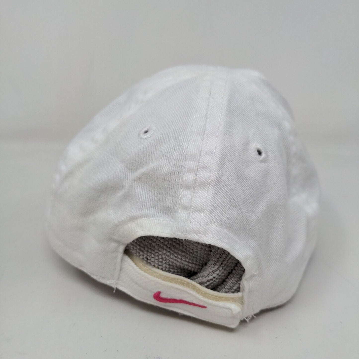 Nike Baby Girl's Strapback Hat White Size Infant Embroidered Swoosh Logo