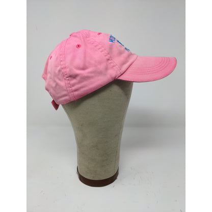 Anvil Madeira Beach Florida Strapback Hat Pink Embroidered Spell Out