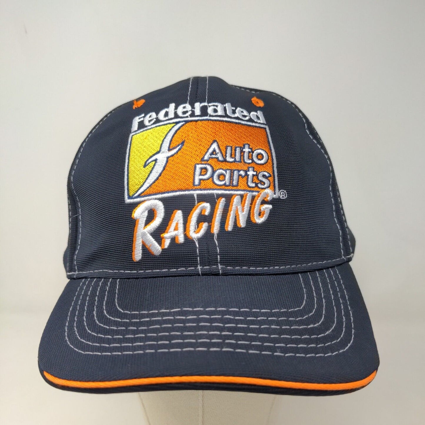 Federated Auto Parts Racing Men's Strapback Hat Black Embroidered Logo