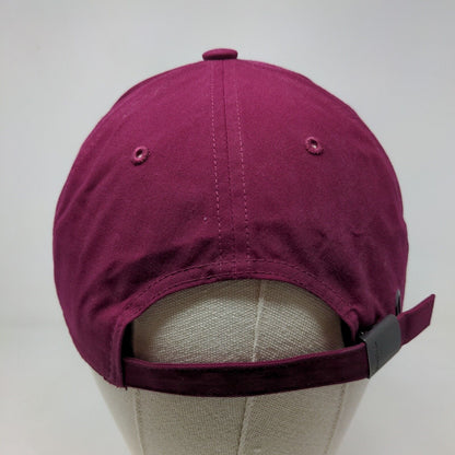 Reebok Women's Slideback Hat Red Burgundy Size OSFW Spell Out Logo