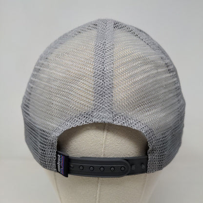 Patagonia Men's Snapback Mesh Back Hat Gray Adjustable Embroidered Logo