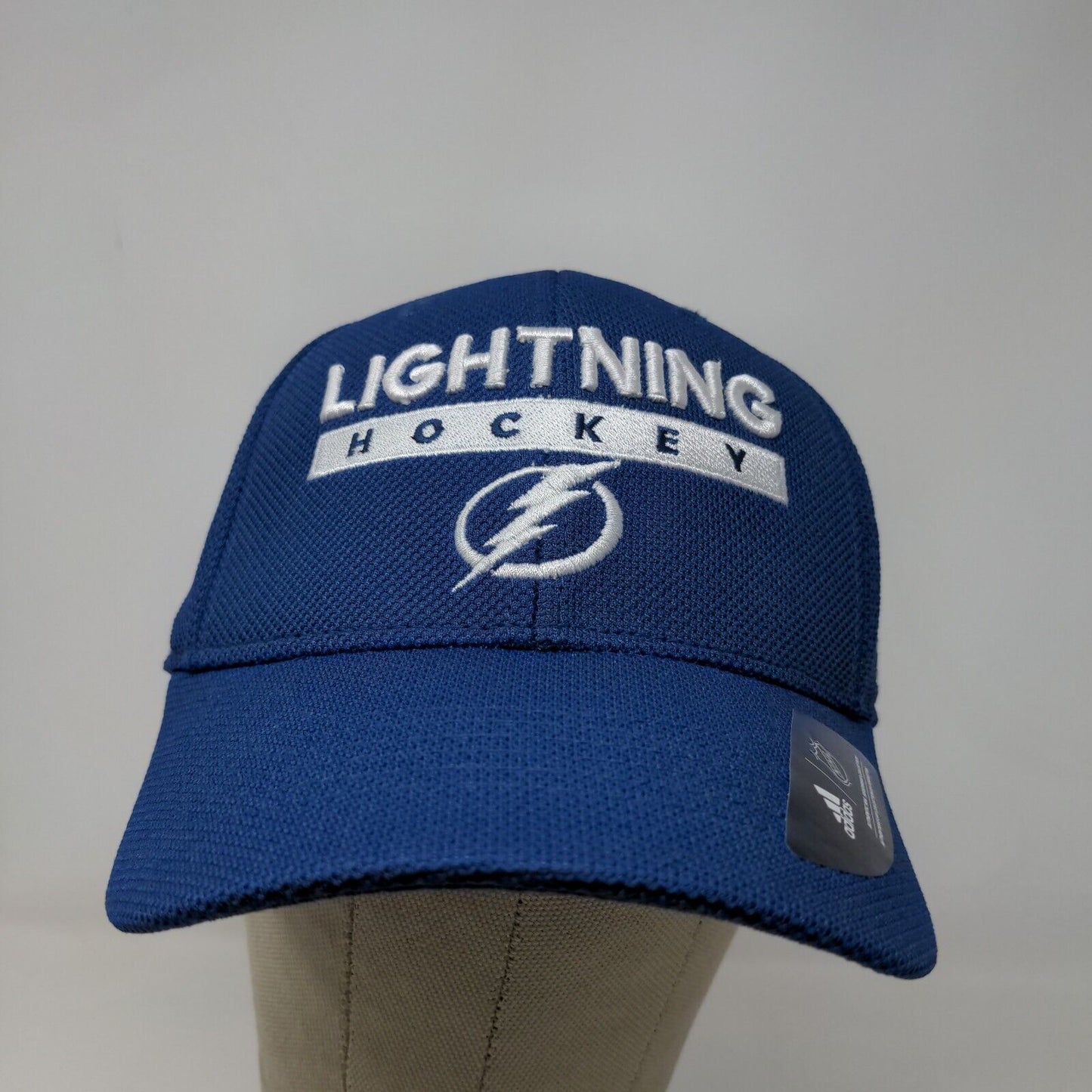 Adidas NHL Lightning Hockey Men's Fitted Hat Blue Size L/XL Embroidered Logo