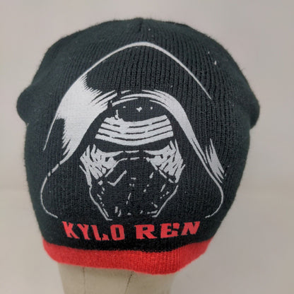 Star Wars Men's Kylo Ren Beanie Cap Hat Black Red Graphic Logo