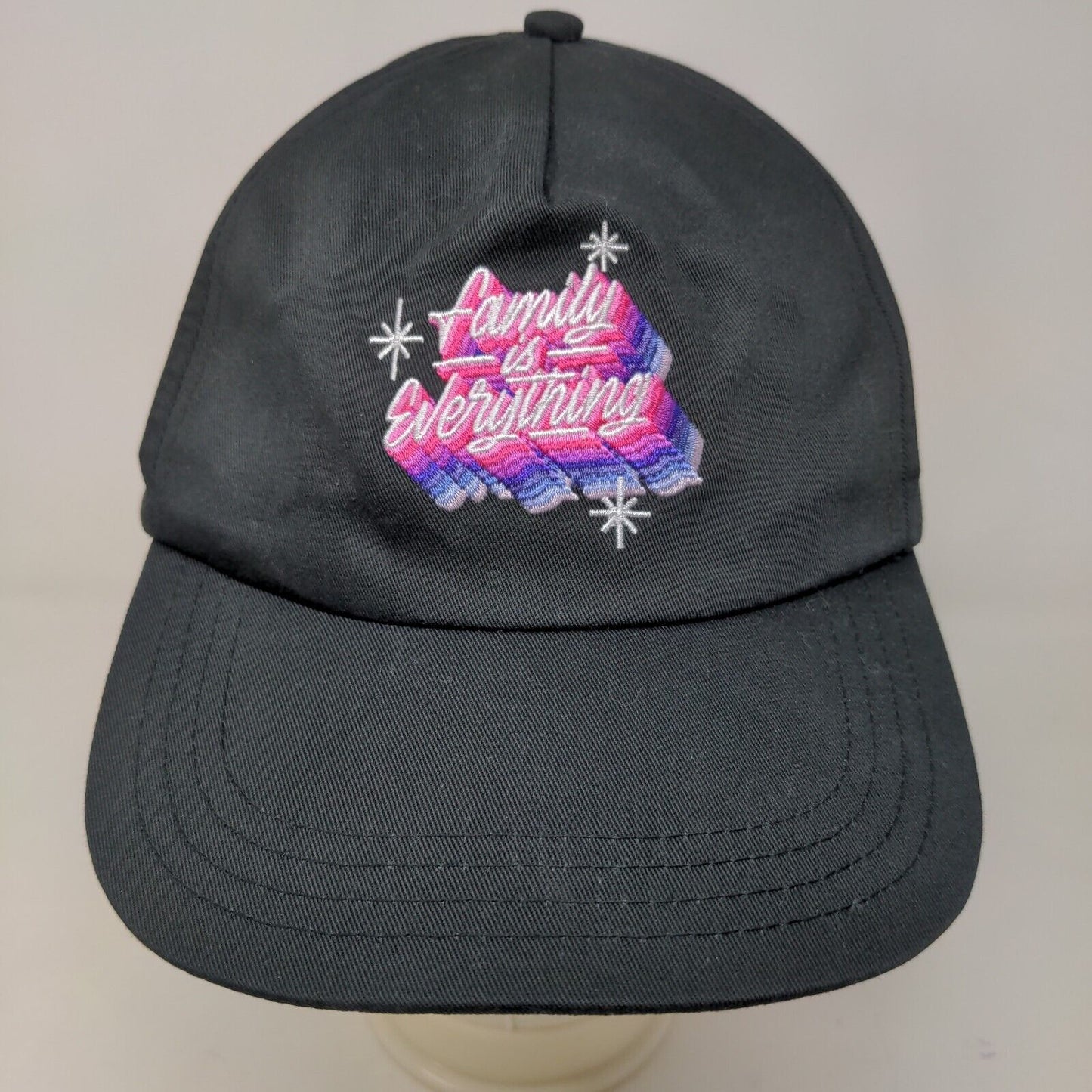 Taco Bell Mens Snapback Hat Black Cotton Blend Embroidered Logo Employee Uniform