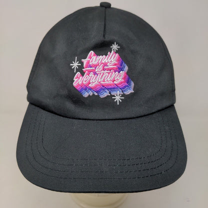 Taco Bell Mens Snapback Hat Black Cotton Blend Embroidered Logo Employee Uniform