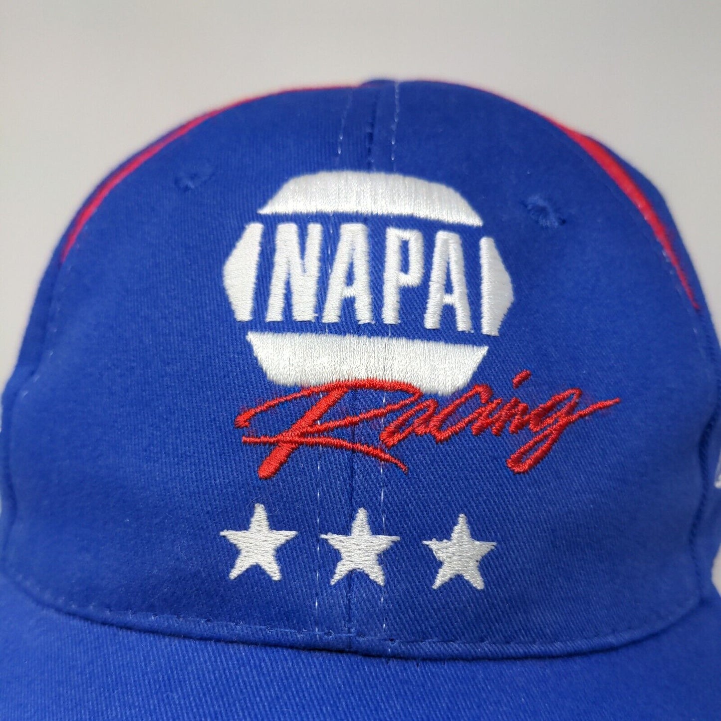 Napa Racing Men's Strapback Hat Blue OSFM Embroidered Logo Fallen Heroes Fund