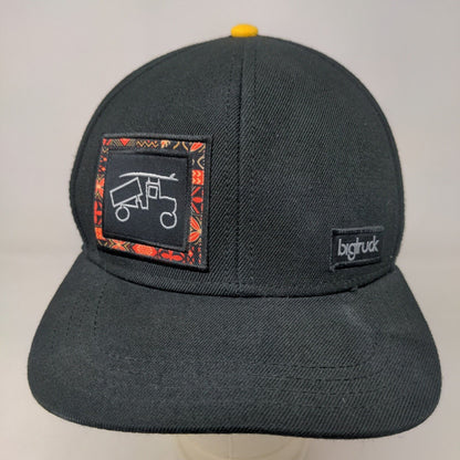 Bigtruck Men's Snapback Hat Black Size 59 Adjustable Embroidered Patches