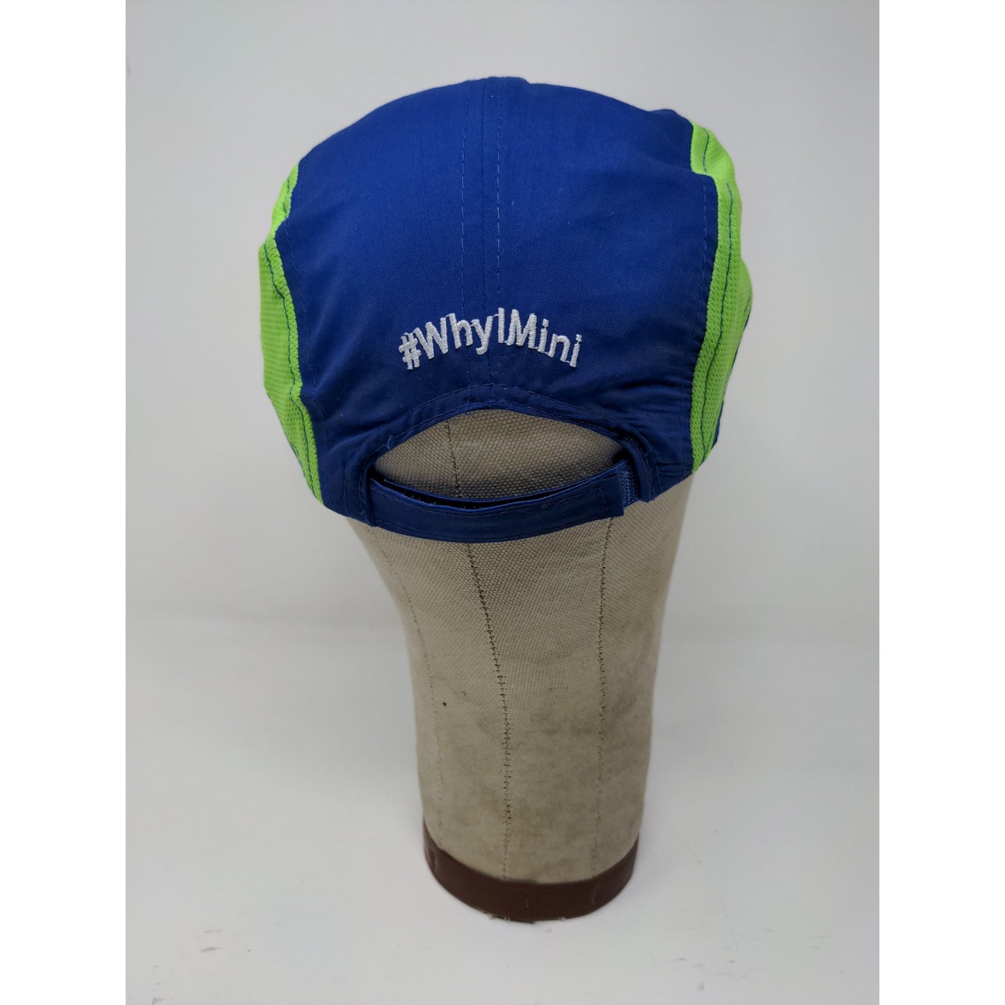 Indy 500 Festival Mini Marathon 2020 Strapback Hat Blue Green Embroidered