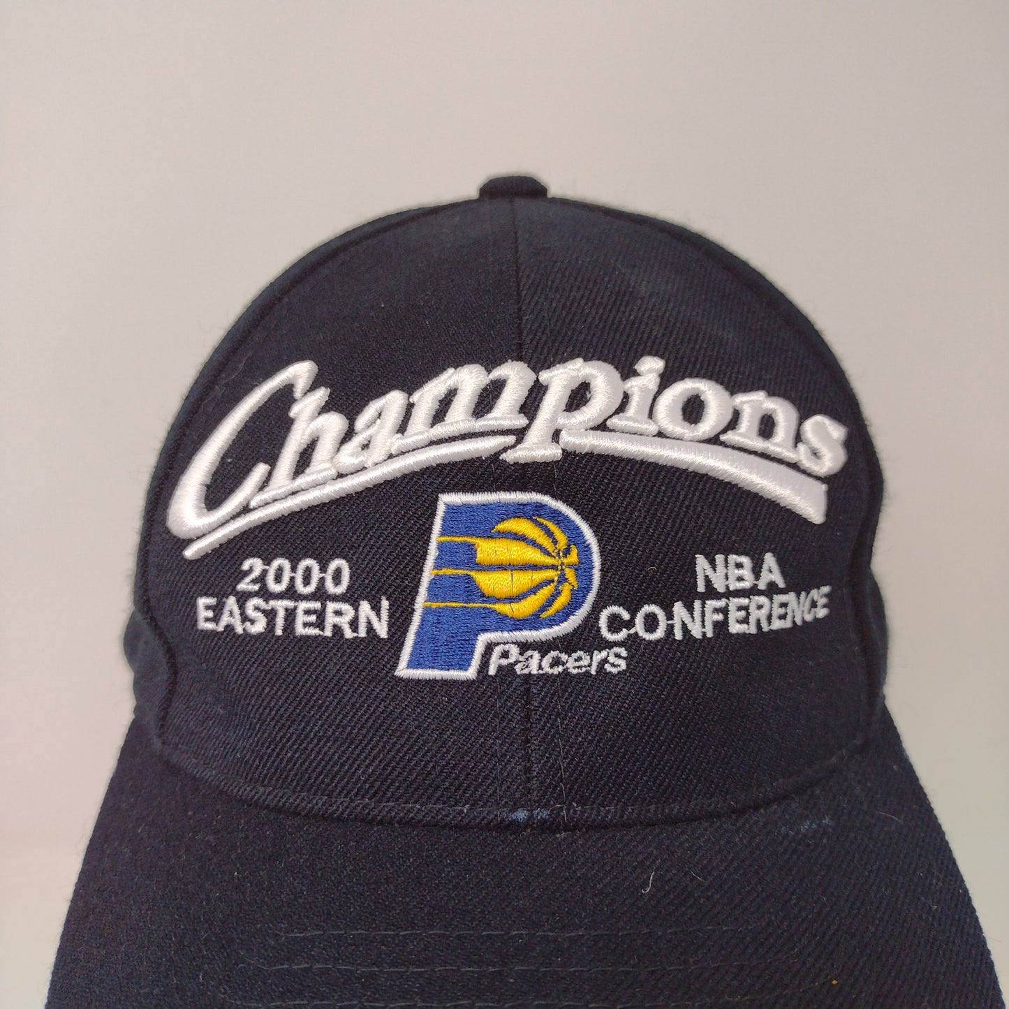 Vintage Puma NBA Pacers 2000 Y2K Eastern Conference Champions Snapback Hat Black