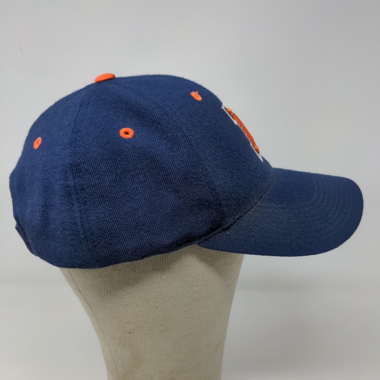 Nike Team Men's Fighting Illini Illinois Strapback Hat Blue OSFA 100% Wool