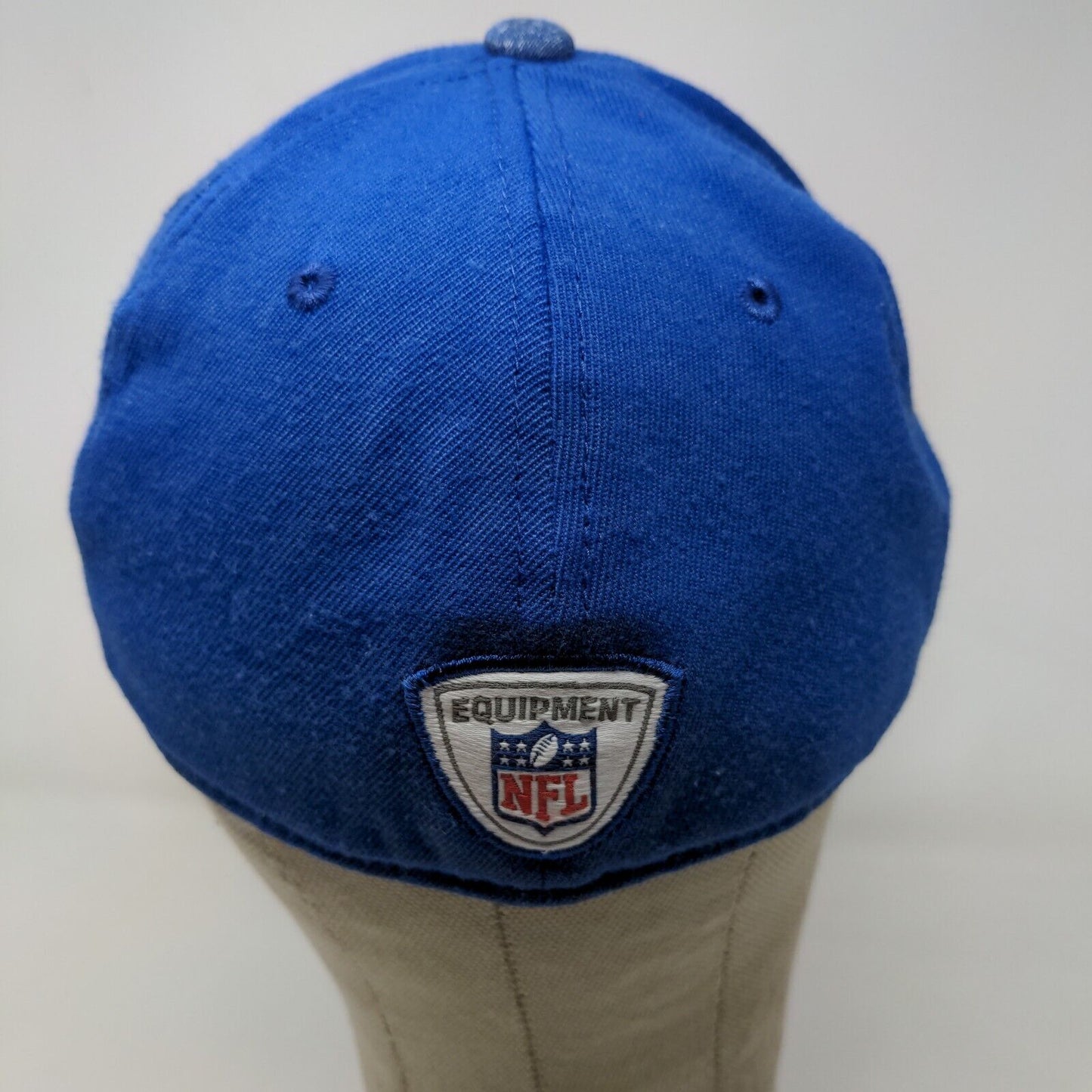 Reebok Men's NFL On Field New York Giants Fitted Hat Blue Small Embroidered