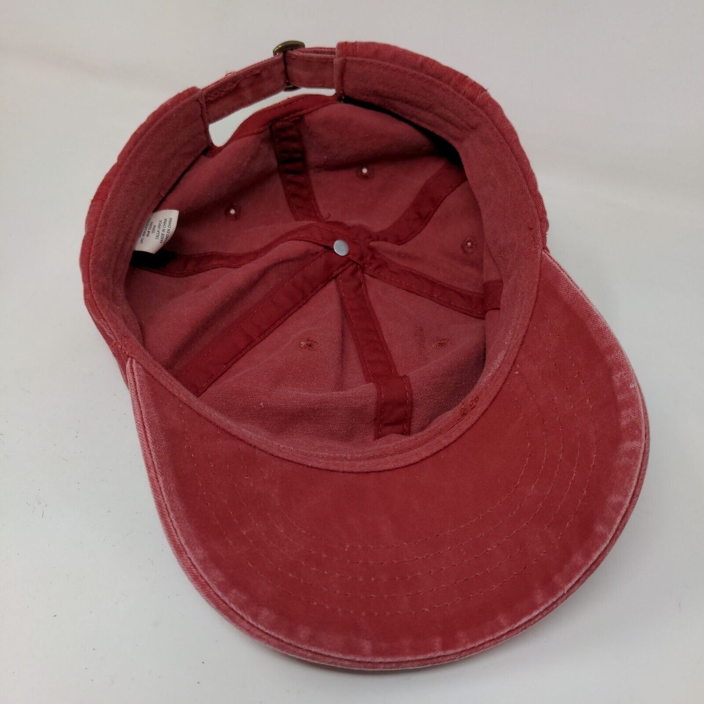 Unbranded Men's Blank Slideback Hat Red Size OSFM Vent Holes