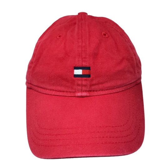 Tommy Hilfiger Men's Slideback Hat Red Size OS Embroidered Logo