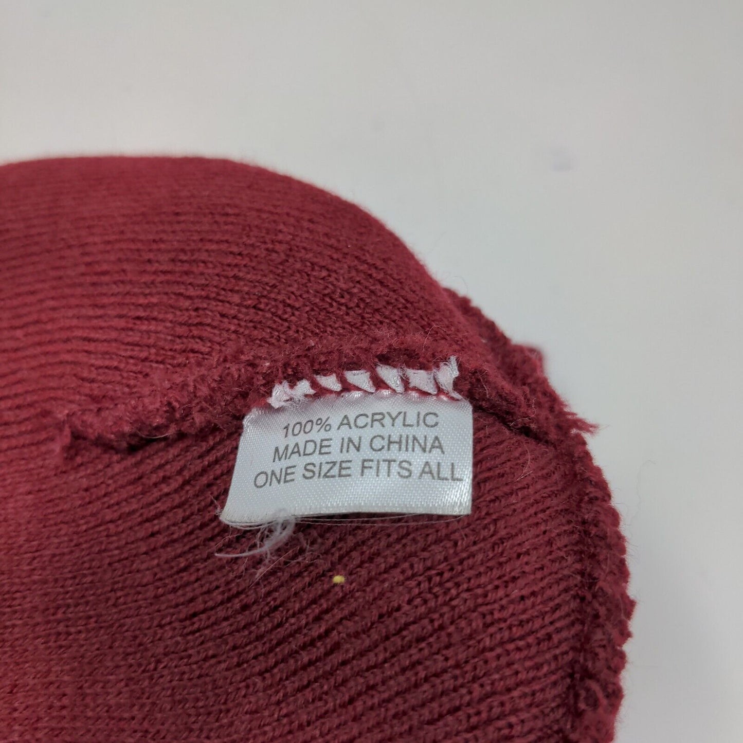 Leming Supply Men's Knit Beanie Hat Red OFSA Embroidered Logo