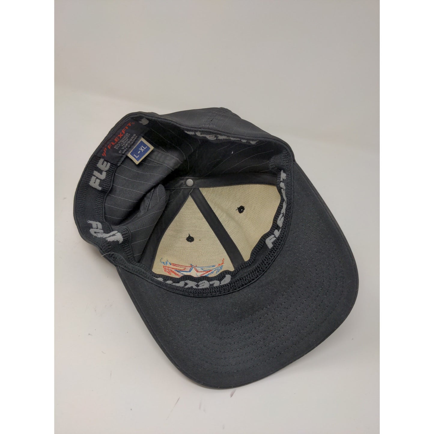 Rising Star Racing FlexFit Hat Size L-XL Black Embroidered Star Logo Spell Out