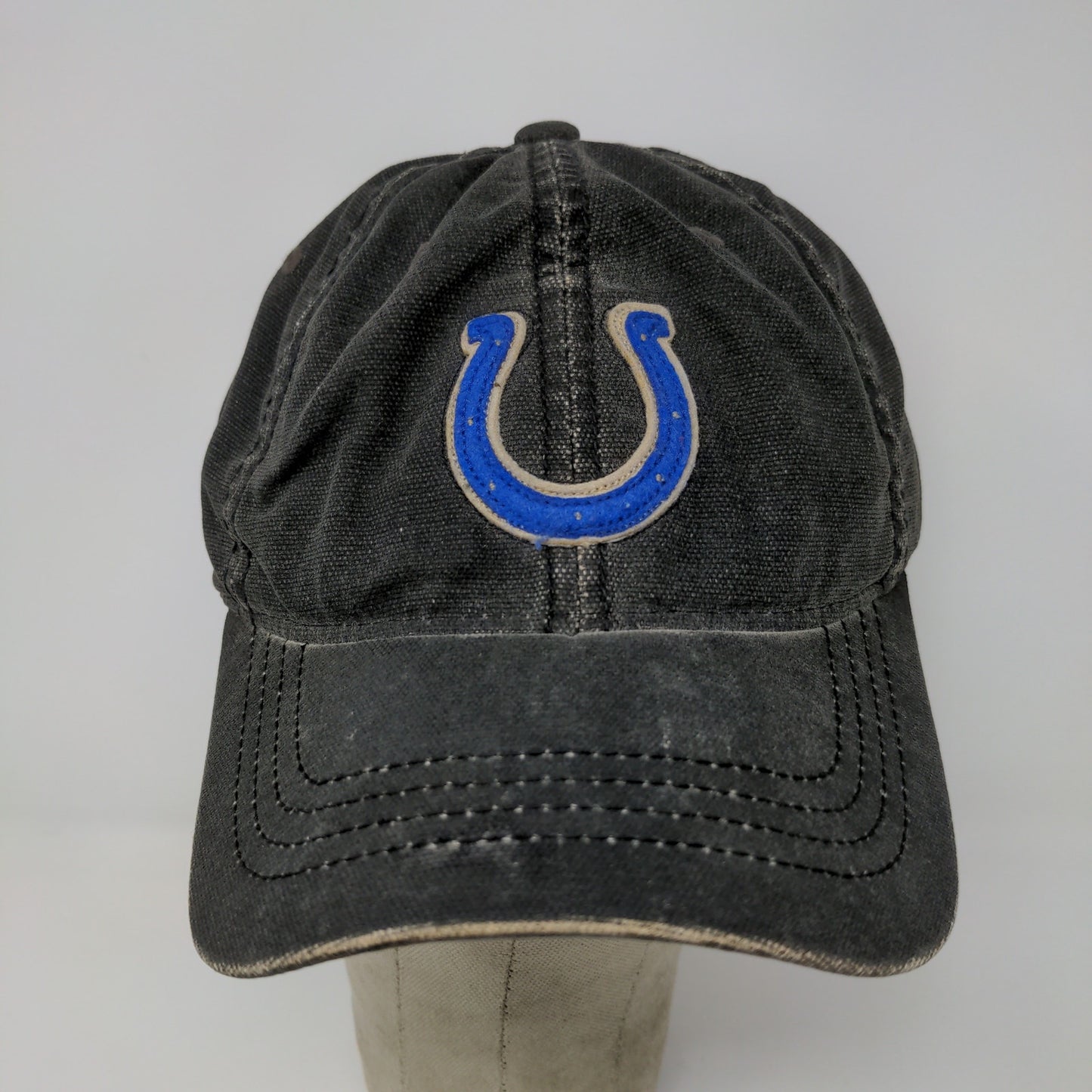 Reebok NFL Indianapolis Colts Football Fitted Hat Size M/L Black Camo Under Bill