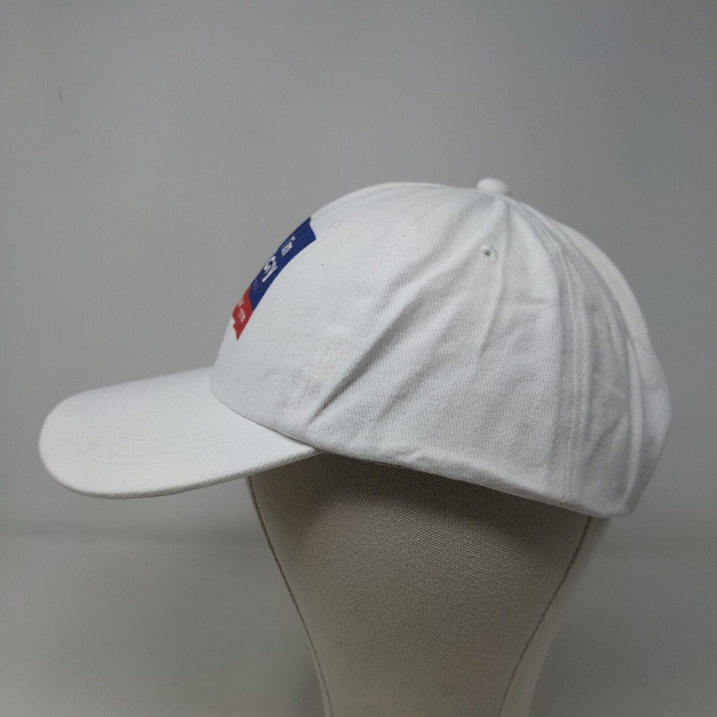 Tim Gregory Men's Slideback Hat White Adjustable Graphic Logo