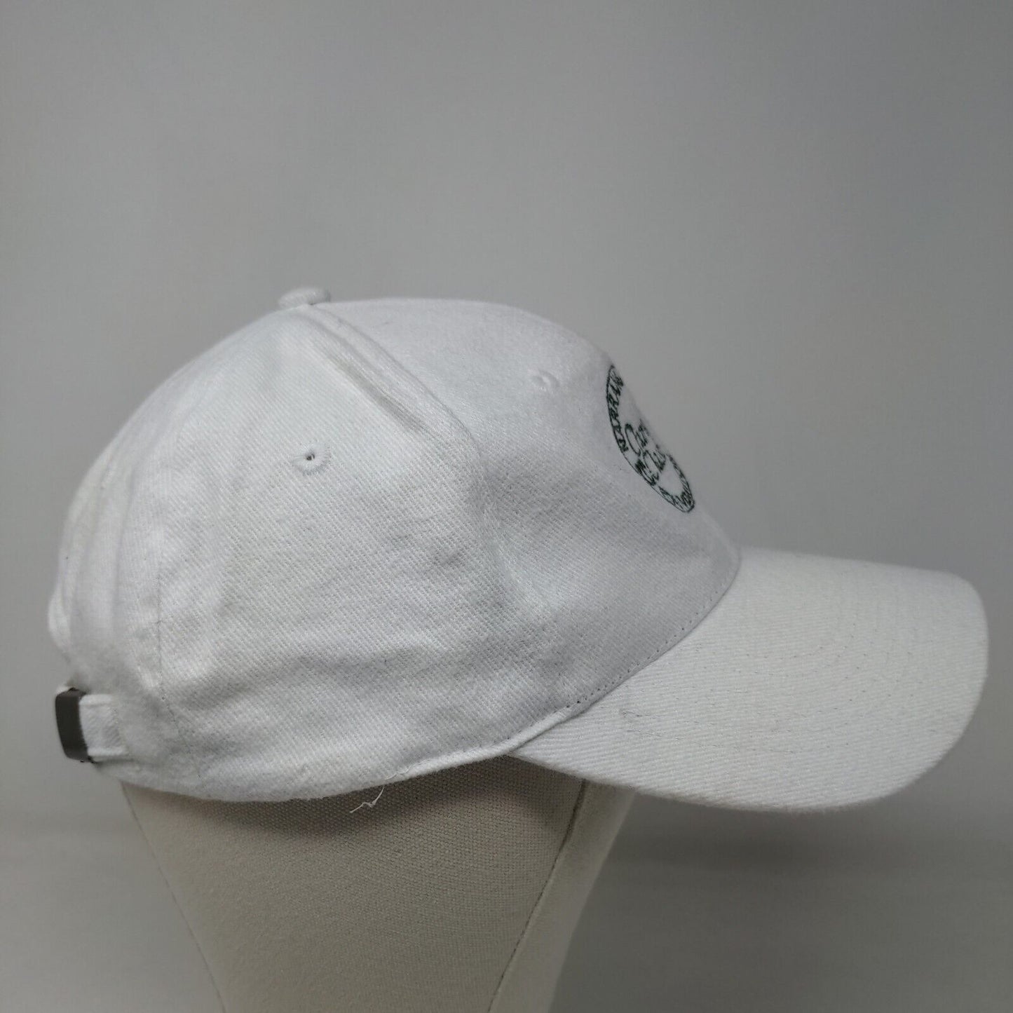 Suntex Men's Slideback Hat White Adjustable Embroidered Logo Narragansett