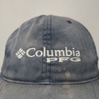 Columbia PFG Men's Strapback Hat Blue Size O/S Embroidered Logo Distressed