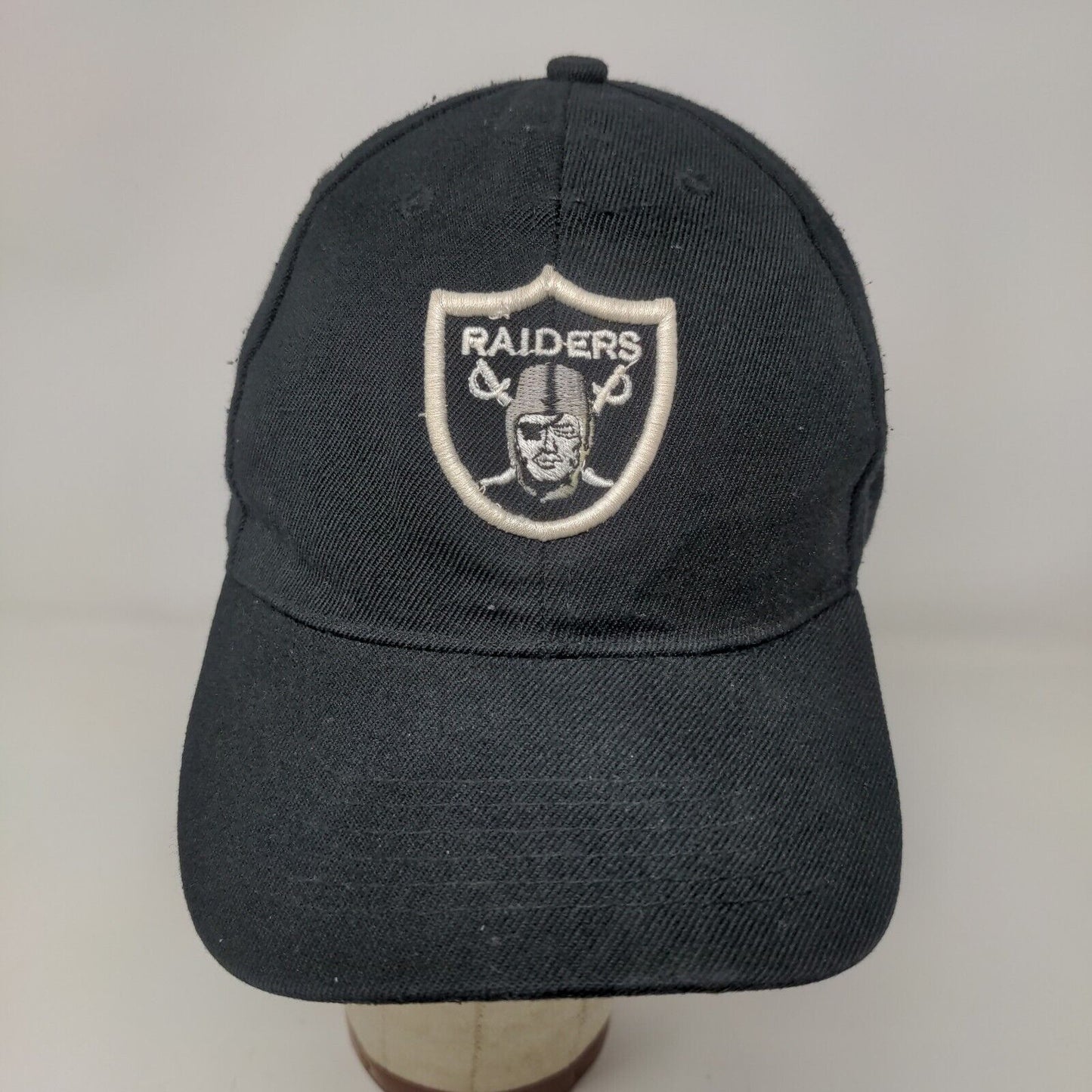 Reebok Las Vegas Raiders Strapback Hat Black Adjustable Embroidered Logo