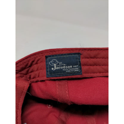 Cedar Point Slideback Hat Embroidered Logo Red Jacobson Cap Adjustable