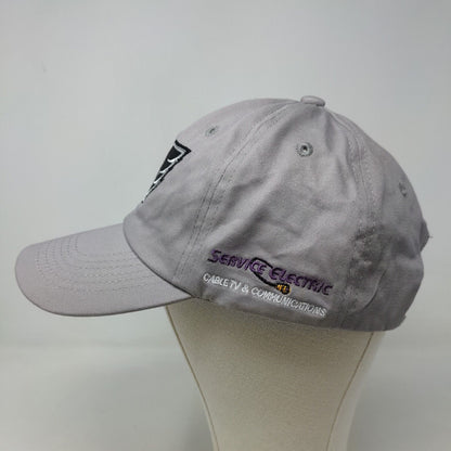 Unbranded Men's Slideback Hat Gray Adjustable 100% Cotton Embroidered Logo