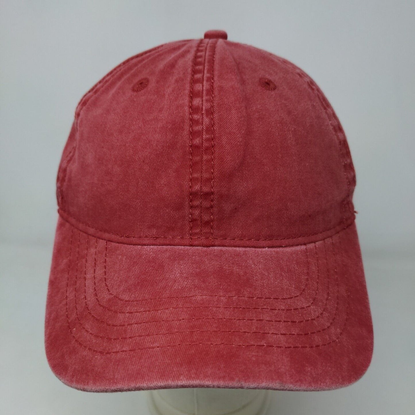 Unbranded Men's Blank Slideback Hat Red Size OSFM Vent Holes