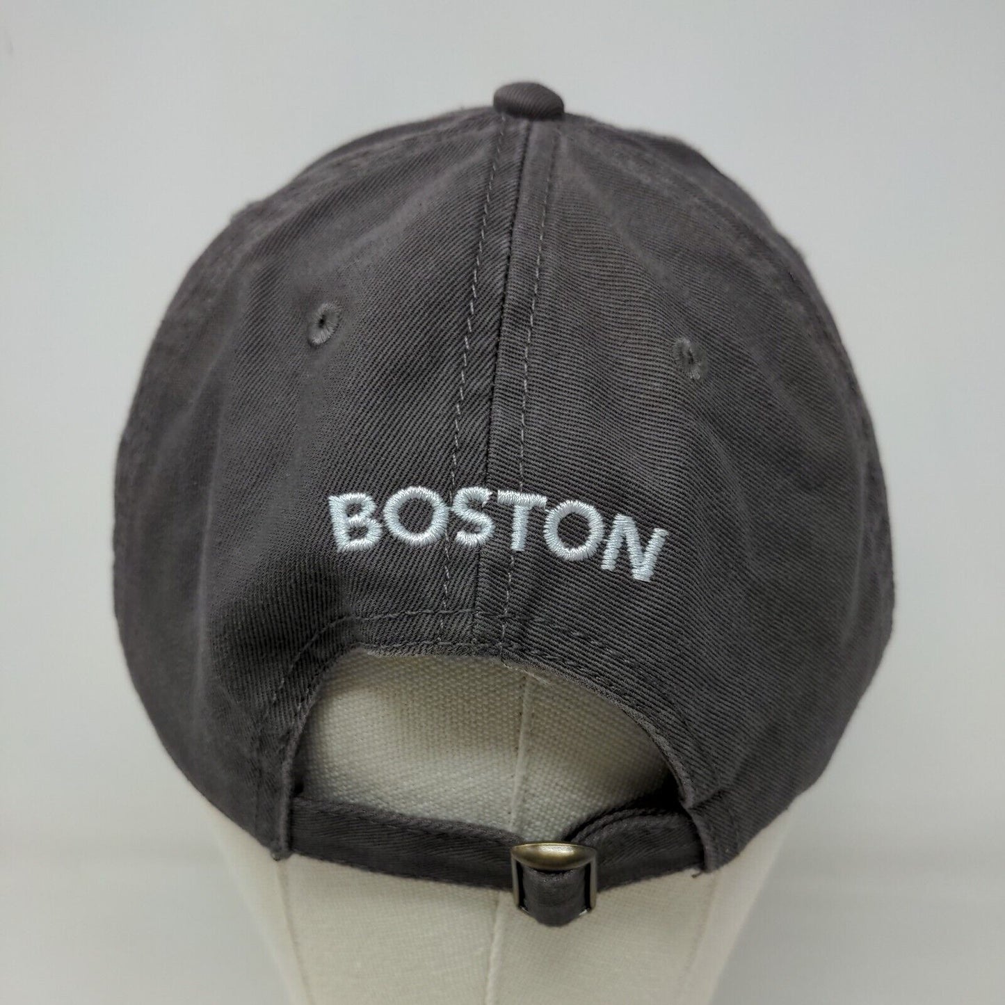 Cap America Men's Slideback Hat Gray Adjustable Embroidered Boston Eagle Logo