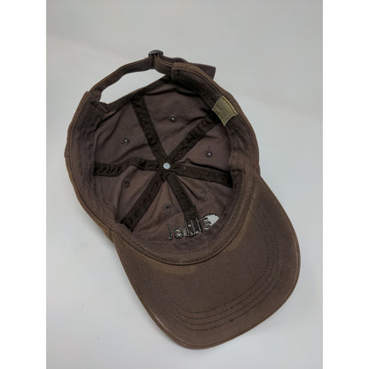 Alltel Slideback Hat Adjustable Brown Embroidered Logo Distressed