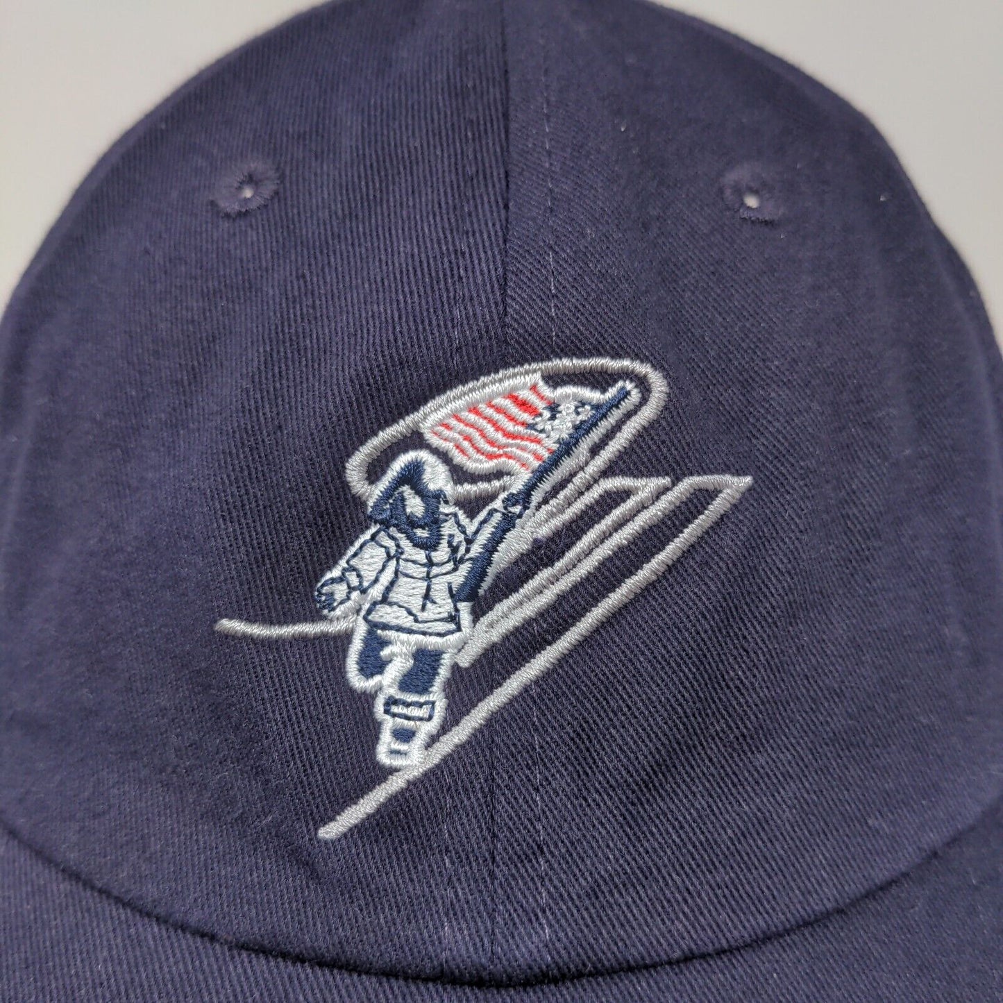 Unbranded Men's Slideback Hat Blue Embroidered Patriotic Winter Logo