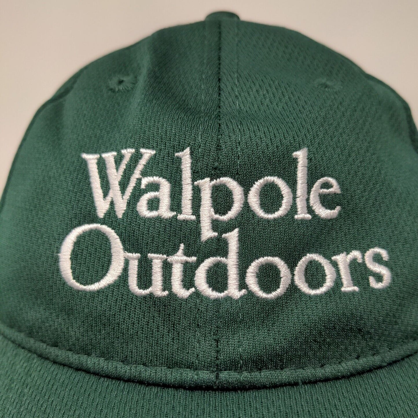 Sport-Tek Men's Strapback Hat Green Adjustable Embroidered Walpole Outdoors Logo