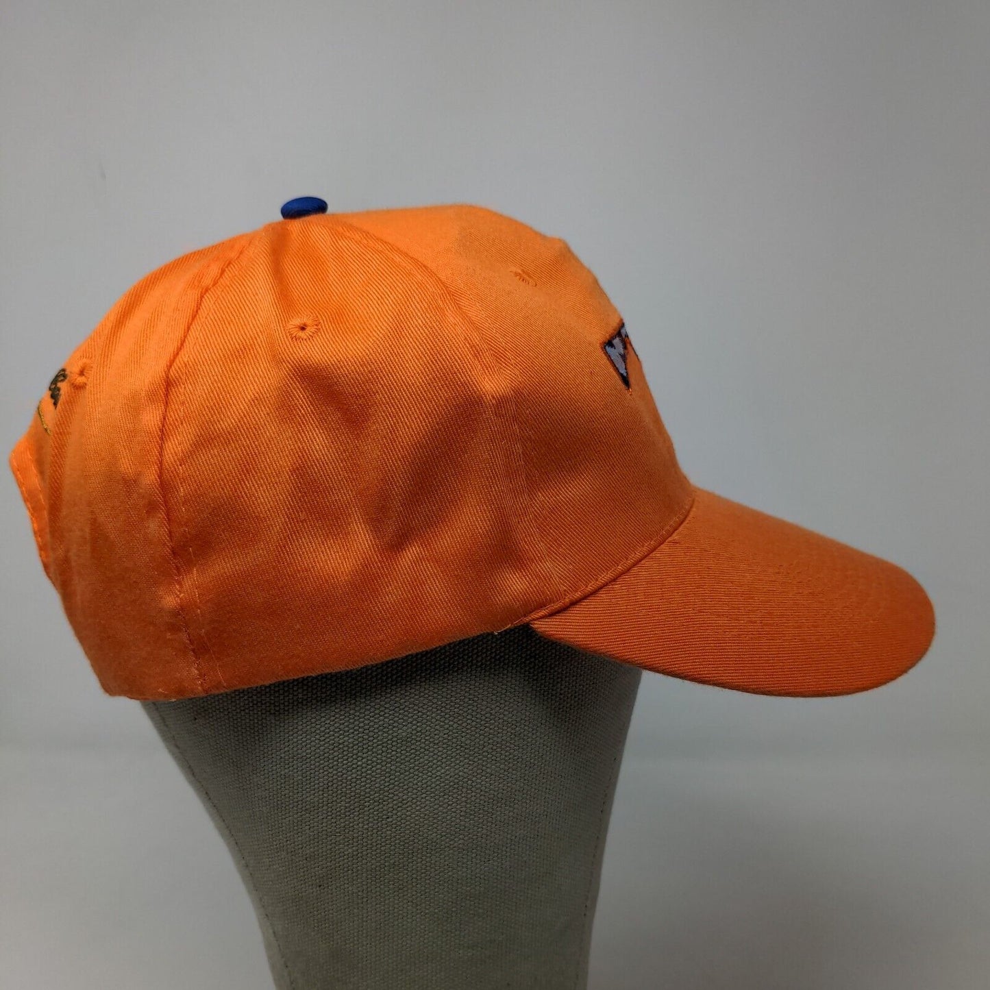 Unbranded Men's Snapback Hat Orange Adjustable Executive Beach Embroidered Logo