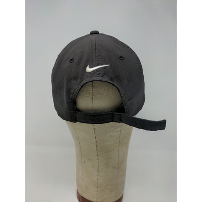 Nike Golf Slideback Hat Embroidered D Leaf Logo Black Green Adjustable