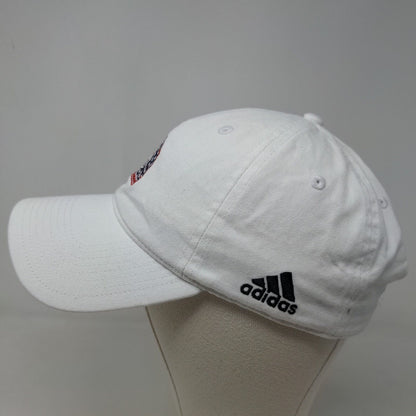 Adidas Men's Slideback Hat White Size OSFM Embroidered Patriotic Unicorn Logo